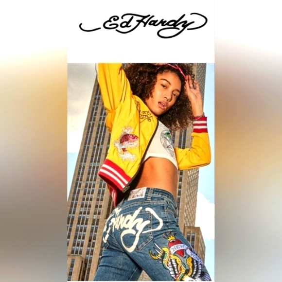 Ed Hardy Denim - Ed hardy NYC slim flare jean